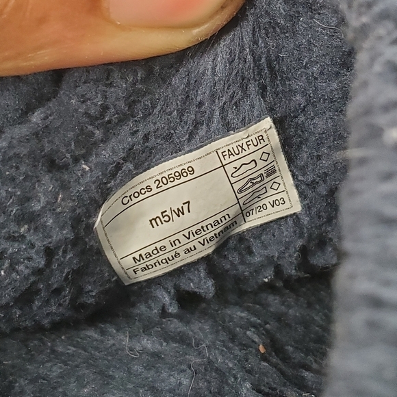 Crocs Baya Lined Clog Navy Men 5 Women 7 Shoes Blue - Picture 3 of 16